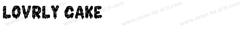 LOVRLY CAKE字体转换